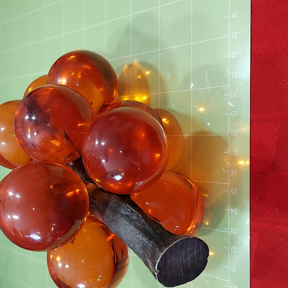 Glossy Orange Decor Accents with Translucent Quality and Smooth Texture - Picture 2 of 3